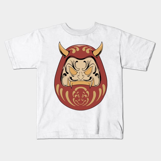 Daruma oni Kids T-Shirt by 995dsgn